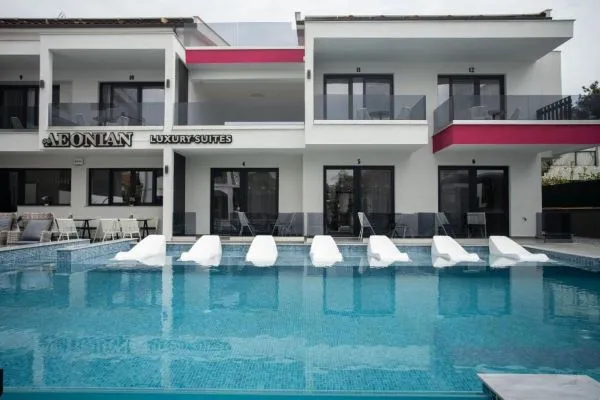front of the pool